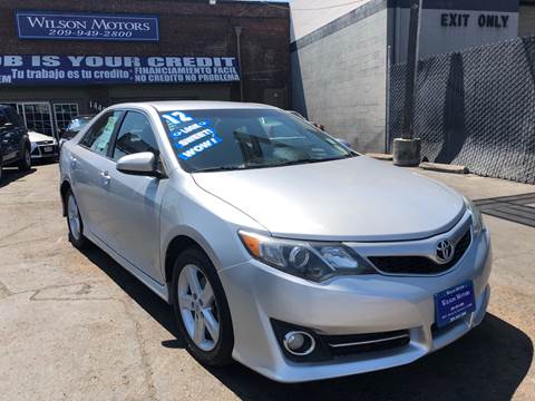 2012 Toyota Camry for sale at WILSON MOTORS in Stockton CA