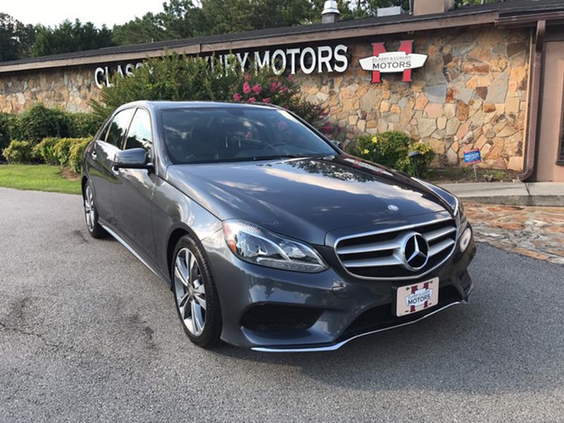 2015 Mercedes-Benz E-Class for sale at Classy And Luxury Motors in Marietta GA
