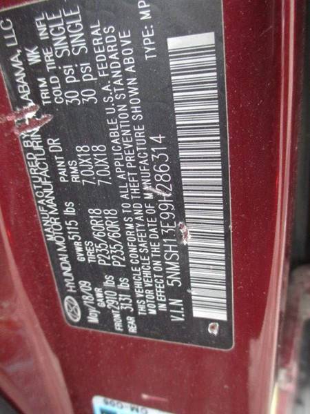 2009 Hyundai Santa Fe Limited (image 10)