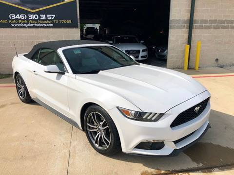 2017 Ford Mustang for sale at KAYALAR MOTORS in Houston TX