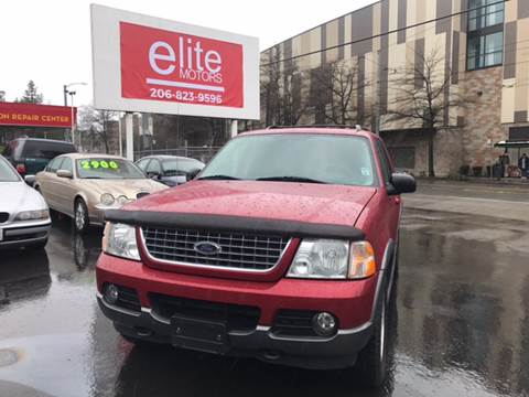2003 Ford Explorer for sale at Elite Motors in Lynnwood WA