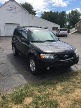 2006 Ford Escape for sale at Autos Unlimited, LLC in Adrian MI