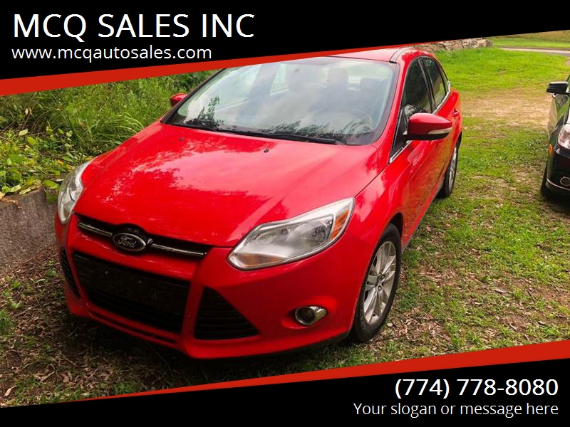 2012 Ford Focus for sale at MCQ SALES INC in Upton MA
