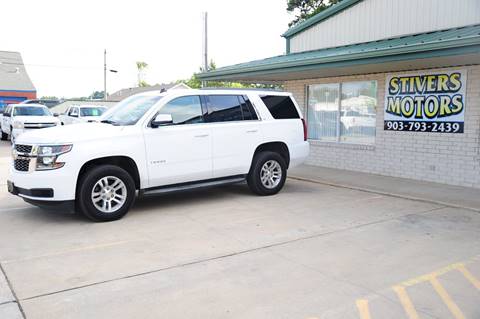2015 Chevrolet Tahoe for sale at Stivers Motors, LLC in Nash TX