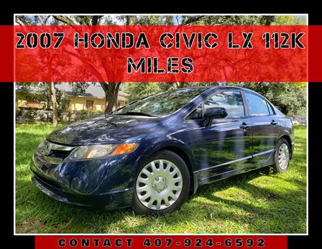 2007 Honda Civic for sale at AFFORDABLE ONE LLC in Orlando FL
