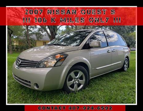 2007 Nissan Quest for sale at AFFORDABLE ONE LLC in Orlando FL