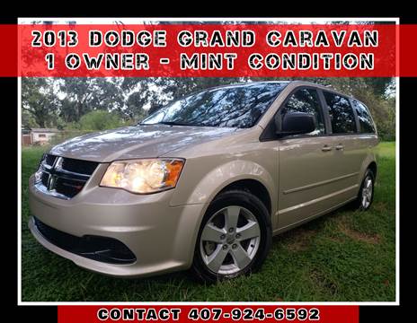 2013 Dodge Grand Caravan for sale at AFFORDABLE ONE LLC in Orlando FL