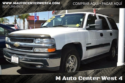 2001 Chevrolet Tahoe for sale at M Auto Center West in Anaheim CA