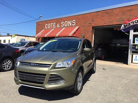 2014 Ford Escape for sale at Cote & Sons Automotive Ctr in Lawrence MA