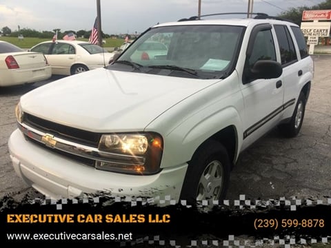 2002 Chevrolet TrailBlazer for sale at EXECUTIVE CAR SALES LLC in North Fort Myers FL