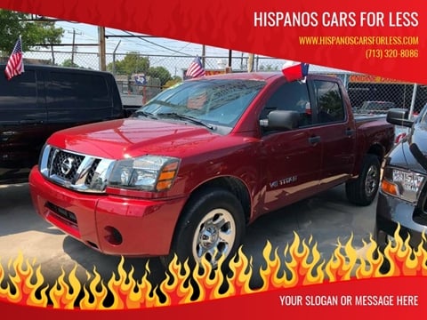 2014 Nissan Titan for sale at Hispanos Cars 4 Less by Cadena Motors, Inc. in Houston TX