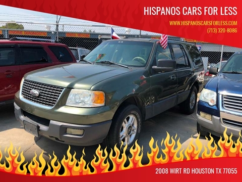 2003 Ford Expedition for sale at Hispanos Cars 4 Less by Cadena Motors, Inc. in Houston TX