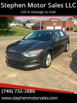 2016 Ford Fusion for sale at Stephen Motor Sales LLC in Caldwell OH