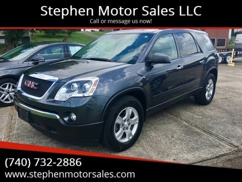 2012 GMC Acadia for sale at Stephen Motor Sales LLC in Caldwell OH