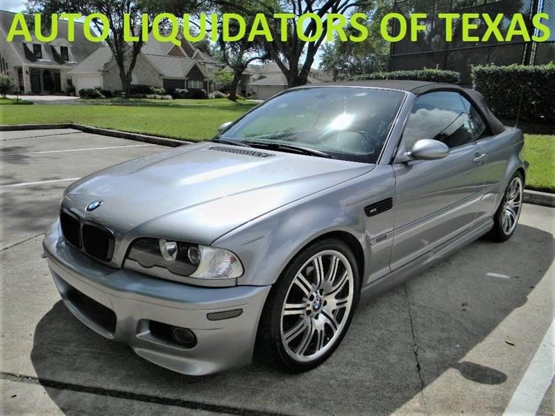 2004 BMW M3 for sale at AUTO LIQUIDATORS OF TEXAS in Richmond TX