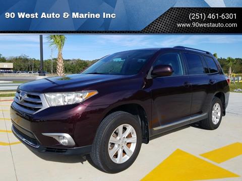 2013 Toyota Highlander for sale at 90 West Auto & Marine Inc in Mobile AL
