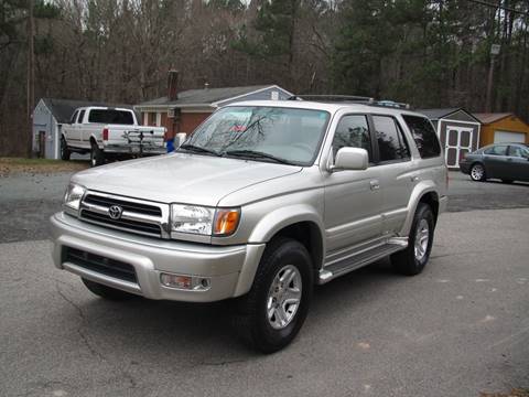 1999 Toyota 4Runner for sale at White Cross Auto Sales in Chapel Hill NC