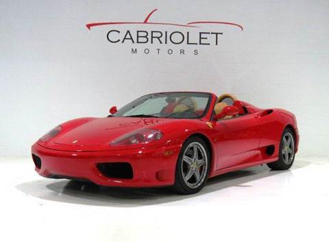 2002 Ferrari 360 Spider for sale at Cabriolet Motors in Raleigh NC