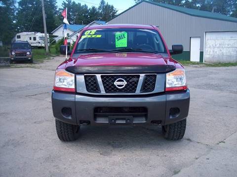 2008 Nissan Titan for sale at Shaw Motor Sales in Kalkaska MI