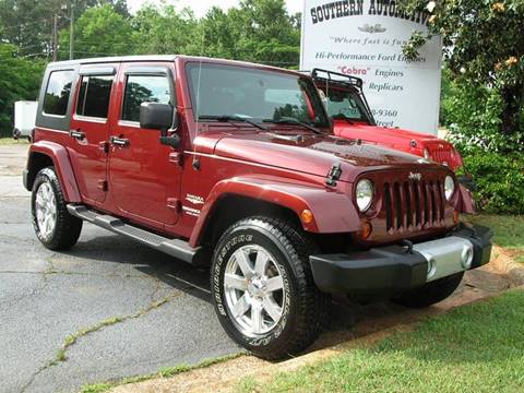 2010 Jeep Wrangler Unlimited for sale at South Atlanta Motorsports in Mcdonough GA