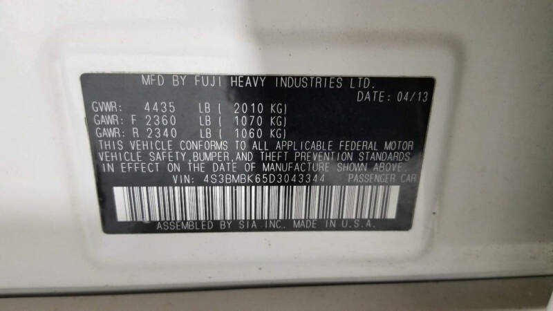 2013 Subaru Legacy 2.5i Limited (image 29)