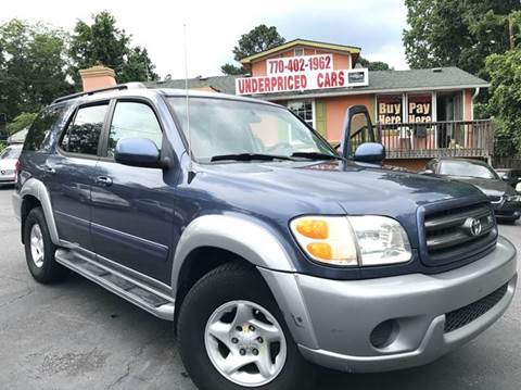 2002 Toyota Sequoia for sale at Underpriced Cars in Woodstock GA