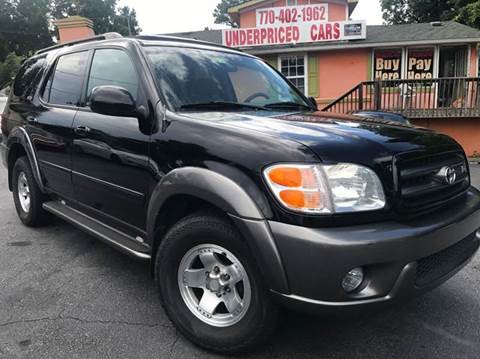 2004 Toyota Sequoia for sale at Underpriced Cars in Woodstock GA