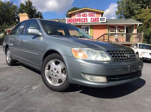 2003 Toyota Avalon for sale at Underpriced Cars in Marietta GA