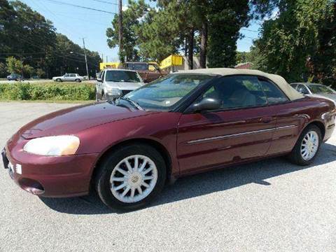 2002 Chrysler Sebring for sale at Deer Park Auto Sales Corp in Newport News VA