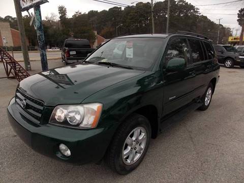 2002 Toyota Highlander for sale at Deer Park Auto Sales Corp in Newport News VA