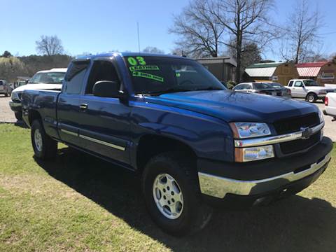 2003 Chevrolet Silverado 1500 for sale at Nationwide Liquidators in Angier NC
