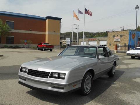 1987 Chevrolet Monte Carlo for sale at BROADWAY MOTORCARS INC in Mc Kees Rocks PA