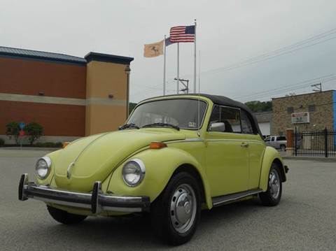 1974 Volkswagen Beetle Convertible for sale at BROADWAY MOTORCARS INC in Mc Kees Rocks PA