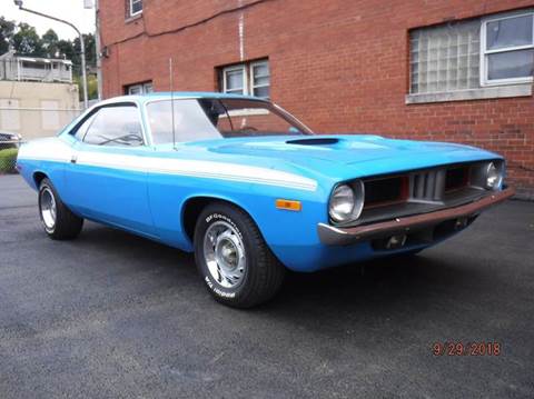 1974 Plymouth Barracuda for sale at BROADWAY MOTORCARS INC in Mc Kees Rocks PA