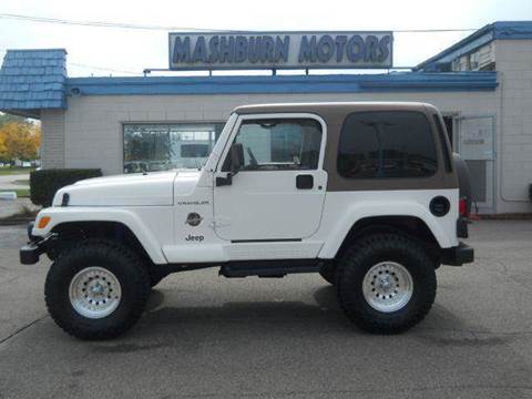 2002 Jeep Wrangler for sale at Mashburn Motors in Saint Clair MI