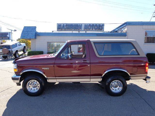 1996 Ford Bronco for sale at Mashburn Motors in Saint Clair MI