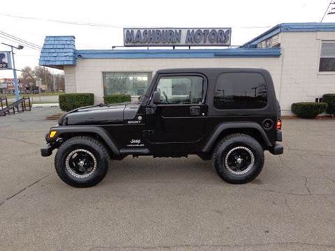 2004 Jeep Wrangler for sale at Mashburn Motors in Saint Clair MI