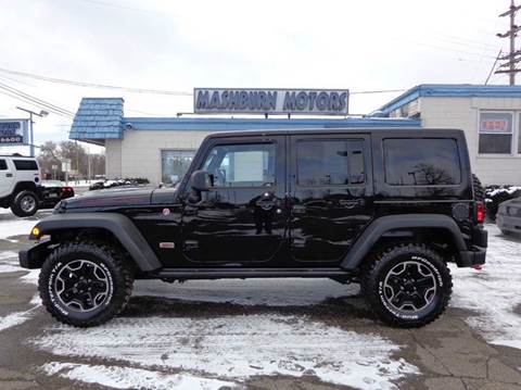2013 Jeep Wrangler Unlimited for sale at Mashburn Motors in Saint Clair MI