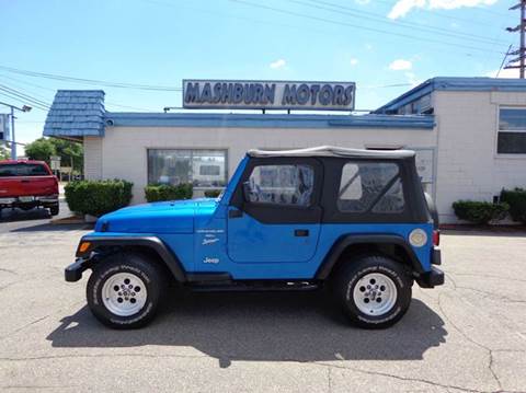 1999 Jeep Wrangler for sale at Mashburn Motors in Saint Clair MI