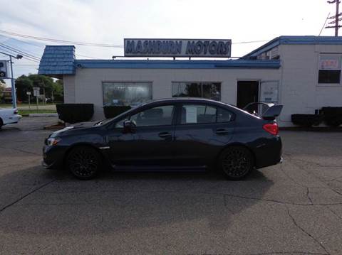 2016 Subaru WRX for sale at Mashburn Motors in Saint Clair MI