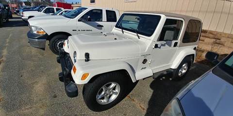 2000 Jeep Wrangler for sale at Randys Auto Sales in Gardner MA