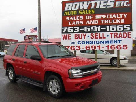 2002 Chevrolet TrailBlazer for sale at Bowties ETC INC in Cambridge MN