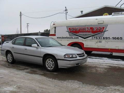 2002 Chevrolet Impala for sale at Bowties ETC INC in Cambridge MN