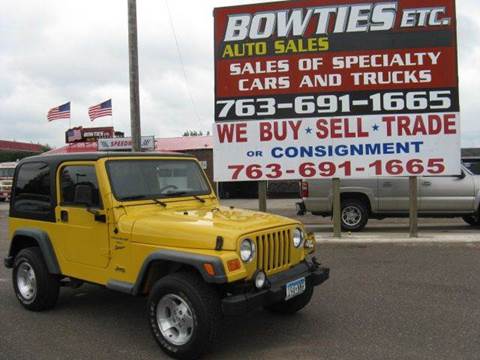 2000 Jeep Wrangler for sale at Bowties ETC INC in Cambridge MN