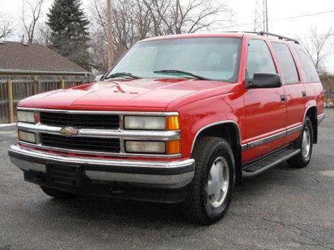 1999 Chevrolet Tahoe for sale at Tonys Pre Owned Auto Sales in Kokomo IN