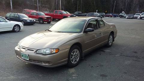 2003 Chevrolet Monte Carlo for sale at Mascoma Auto INC in Canaan NH