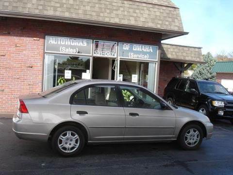 2001 Honda Civic for sale at AUTOWORKS OF OMAHA INC in Omaha NE