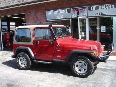 1999 Jeep Wrangler for sale at AUTOWORKS OF OMAHA INC in Omaha NE