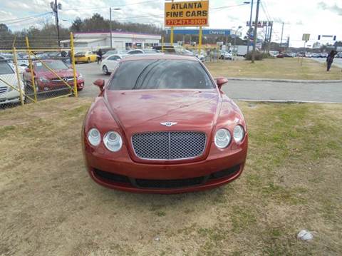 2006 Bentley Continental for sale at Atlanta Fine Cars in Jonesboro GA
