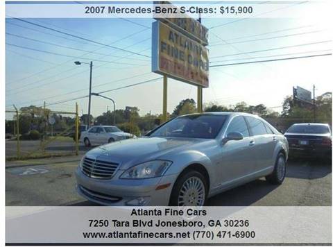 2007 Mercedes-Benz S-Class for sale at Atlanta Fine Cars in Jonesboro GA